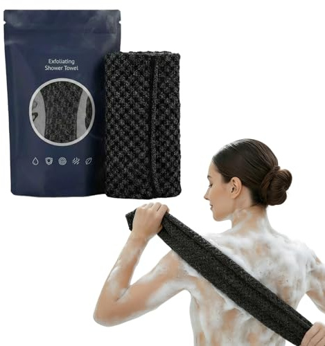 Isamundo Toalla Exfoliante - Limpia Tu Espalda Fácilmente, Toalla Exfoliante Corporal Isamundo Exfoliación Suave, Secado Rápido, Uso Diario (1PC)