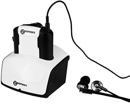 Geemarc Zusatzkopfhörer CL7350 OPTICLIP verstärkter Funk-Fernsehkopfhörer mit Mikrofon und optischem Anschluß (bis zu 125 dB) - Ton- und Balanceregelung