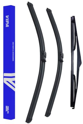 Vipa Car Parts Premium Wiper Blade Set | Fits: VAUXHALL ASTRA H MK5 Hatchback (Jan 2004 to Nov 2010) | All-Weather Performance | Durable, Streak-Free Windshield Wipers | Easy Installation