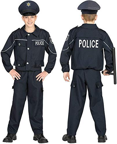 W WIDMANN MILANO Party Fashion - Kinderkostüm Polizist, Uniform, Gesetzeshüter, Wachtmeister, Faschingskostüme