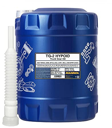 10 Liter, MANNOL 8112 TG-2 Hypoid 75W-90 Traktor Getriebeöl + Schlauch (5,35€/L)