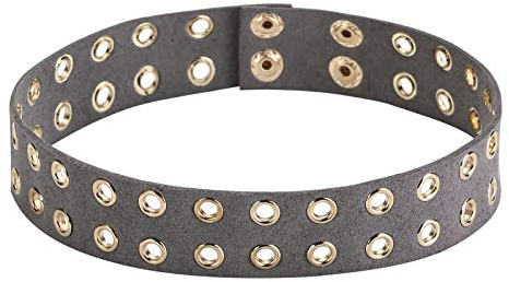 Gualiy Choker Kropfband Damen Tattoo Halsband Einstellbar Samt Halsband Uhrarmband Form Tattoo Halskette Retro Hoker Grau, 36.3CM