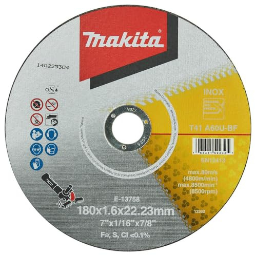 Makita E-13758 Dünne Trennscheibe, 180 x 1,6 mm
