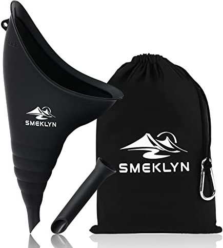 SMEKLYN Weibliches Uriniergerät für Damen, Urin-Trichter, wiederverwendbar, Silikon-Urinbecher, weiblich, Urinal, nach Operationen, Pinkeln, Stehen, perfekt für Camping, Wandern, Zubehör,Übergröße