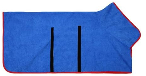 EUYIMOMO Bademantel Hund Herbst und Winter Warmer Bademantel for Haustiere, schnell trocknendes Hundehandtuch, verdickter Abschnitt, saugfähiges Haustierbad aus Mikrofaser (Color : C, Size : L)