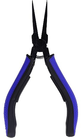 Agatige Pince à Bec Plat, Pince à bec long, Pince professionnelle à bec plat avec mâchoire lisse pour la fabrication de bijoux, les travaux manuels, la réparation de circuits imprimés