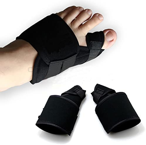 JINLINGNB 2 Stück Ballenzeh-Korrektor, Hallux-Valgus-Korrektor, Linderung von Schmerzen, Zehenspreizer, Pediküre-Werkzeug, Knochen, Daumen, orthopädische Zahnspange, Fußschutz, Schiene (Rosa L)