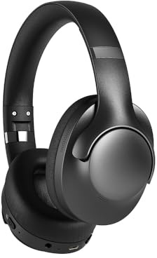 Cuffie Senza Fili Con Cancellazione Attiva Del Rumore, Cuffie Wireless Bluetooth Over-Ear, 50 Ore Di Riproduzione, Bassi Profondi E Microfono Integrato, Cuffie Wireless Per Viaggi, Ufficio, Casa