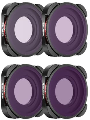 Freewell Hybrid ND/PL Filter, kompatibel mit GoPro Hero13/12/11/10/9 Black | Bright Day, 4er-Pack, ND4/PL, ND8/PL, ND16/PL, ND32/PL, verbesserte Blendreduzierung und Lichtsteuerung