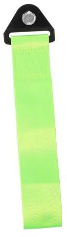 TOKIDNY Car Tow Strap Hochfester Towing Strap Für Vorderen Stoßfänger Dekorative Anhängeschlaufe Leuchtgrün Robustes Mit Metallhaken Für Rennsport Und Fahrzeugtuning