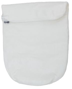 Winterdecke nach Maß für Kinderwagen – Decke passend für Buggy – Maßgefertigte Winterdecke für Babyschale – Coral-Fleece (weiß)