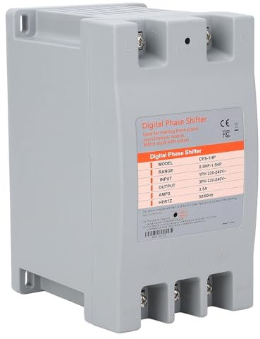 Convertidor de Fase Digital, Convertidor de Potencia Monofásico a Trifásico, 0,5-1,5 , Entrada de 220 V, para Motores Trifásicos de CA, Tamaño Compacto, Fácil Instalación, para