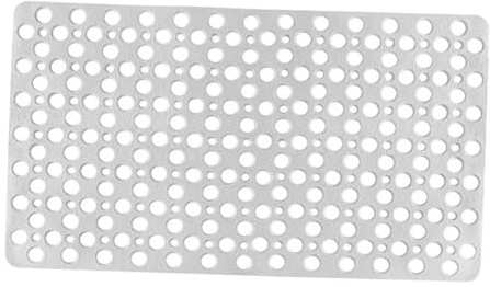 Alfombra de Baño para Ducha Tpe Color Claro Diseño de Círculos | 80 Ventosas Base, Tacto Agradable y Fácil de Mantener, Complemento para Ducha y Baño