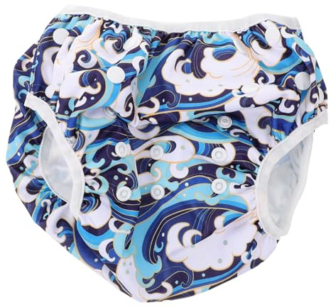 LRXIYODE Pannolino Piscina Lavabile per Ragazzo Unisex Costume Protettivo Riutilizzabile Mutandina Perdite per Anni Trunk Confortevole e Sicuro