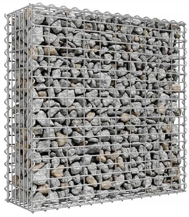 Gabion,Galvanized Steel Gabion Wall, Gabion Mesh Wire Wall Panel, Garden Stone Wire Basket Fencing, Patio Decorative Fence, Gabionenwand, Gabion Raised Bed(5x10cm,100x30x30cm)