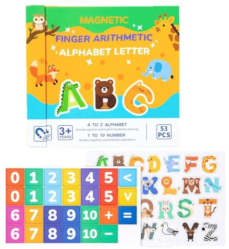 Sghtil Jeu de comptage - Cube de calcul pour enfants - Jeu de blocs de construction avec cartes de lettres pour enfants - Cadeau d'anniversaire