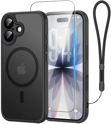 GOODVISH for iPhone 17 Case with MagSafe, Drop Protection Case, Matte Black