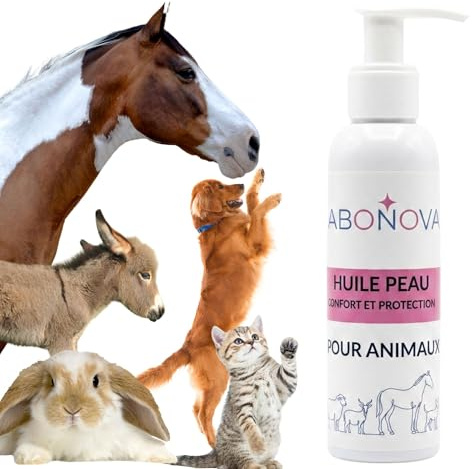 L.O. EQUILIBRIUM Olio per la cura della pelle degli animali – Cane, Gatto, Cavallo, NAC – Calendula, Oliva, Ricino, Bisabololo – Idrata, nutre e dona comfort alla pelle