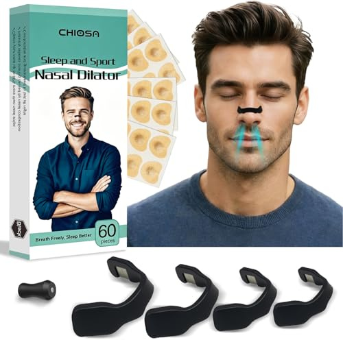 Magnetic Nose Strip, 60 PCS, Reusable Nose Magnet for Breathing | Improve Sleep Quality,Comfort Wear, Drug-Free Anti Snoring Devices to Open Nasal Passages, Snoring Aids for Men and Women