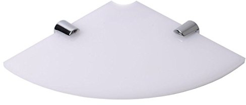 BSM Marketing Corner Shelf 150mm with Corner Notch: Phone, Speaker, Webcam, Thermostat, Baby Monitor (White)