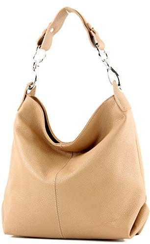 modamoda de T168 Damen Leder Schultertasche, handmade in Italy