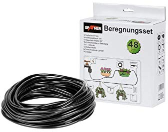 Grafner 48 TLG. Bewässerungsset, mit Perlschlauch, Dripschlauch, vielen Verbindern usw, ideal für Gewächshäuser, Hochbeete, Pflanzen, Beete, automatische Gartenbewässerung Bewässerungsschlauch