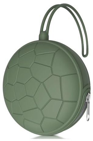 Smlpuame, Boîte à Tétine en Silicone Bébé pour 2 Sucettes. Duo avec Capacité pour 2 Sucettes. Pochette pour Sucettes, avec Anse Flexible, Vert