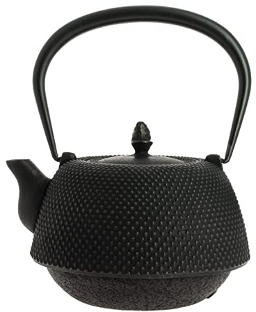 Iwachu Nanbu Tekki Teekanne Nambu Arare Schwarz 1000 ml - Gusseisen von Japan