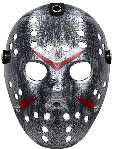 AENEY Jason Hockey Maske Creepy Halloween Kostüm Dämon Killer Maske Party Maskerade Horror Cosplay Kostüm Requisiten