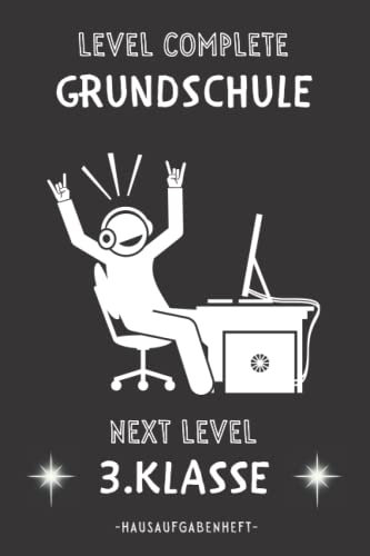 Hausaufgabenheft Grundschule 3 Klasse: Schülerkalender , mit 2x Stundenplan | DIN A5 | 52 woche , Schulplaner , Gamer Hausaufgabenplaner Taschenbuch | 120 Seiten .