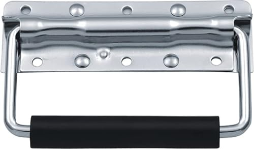 ingdaum® Lot de 2 poignée pliante, comme poignée pour caisses, tiroirs, boîtes, placards, portes ou fenêtres (J210A MS)