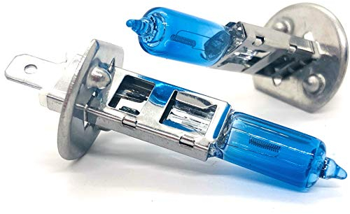 Blue Vision Optik 2x Stück H1 55Watt P14,5s 12V Auto Halogen Lampen Faltschachtel - E-Prüfzeichen