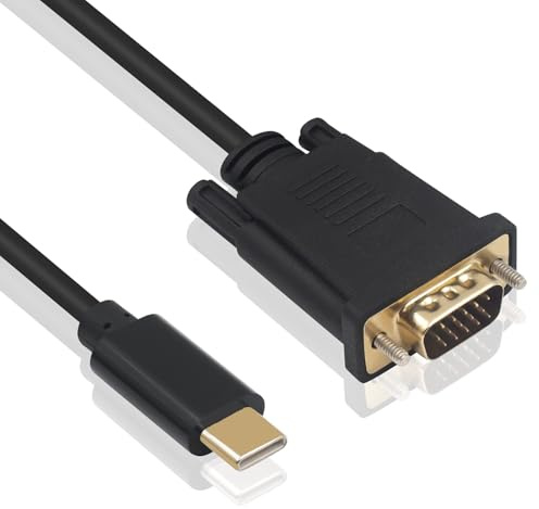 Adaptador USB C a VGA Ewent EC1052 Negro 1,8 m