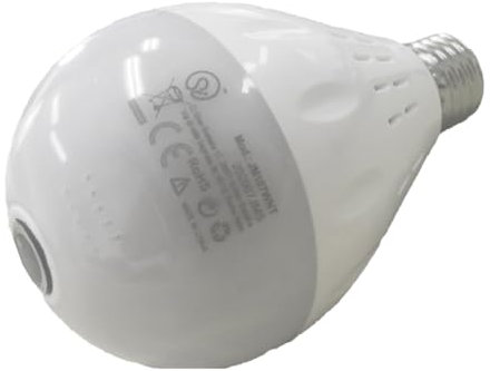 A2ZWORLD Telecamera Wi-Fi a Lampadina con attacco E27, Videocamera 360° + Full HD 1080p, Videosorveglianza di Sicurreza Interno con Sensore di Movimento