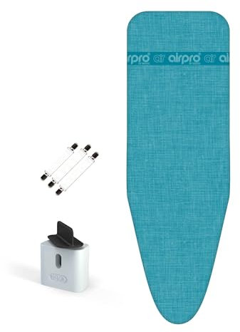 Airpro By Widex 6-lagiger Bügelbrettbezug für Dampfbügeleisen - Größe XXL universal max 137x48 cm - kein Wasser mehr unter dem Bügeltisch - Bügelt bis zu 50% schneller - Made IN Europa