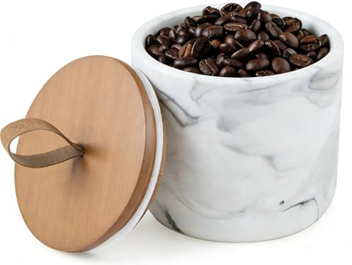 Alipis Tea Coffee Sugar Canisters: 4 Inch Ceramic Tea Coffee Sugar Jars with Airtight Lid - Food Storage Containers for Farmhouse Kitchen Countertop Decor