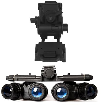 ANSNOW Gpnvg18 Nachtsichtbrille, Dummy-Modell Mit & L4G24 Nvg-Helmhalterung Für Militärischen Taktischen Helm – Cosplay Pop/Schwarz