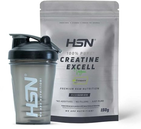 HSN Creatina 100% CREAPURE® in Polvere + SHAKER SFERA MISCELATRICE | Gusto Neutro - 150 g | Sigillo di Qualità Garantita: Puro Monoidrato di Creatina Micronizzata Senza Aggiunte Privo di Contaminanti