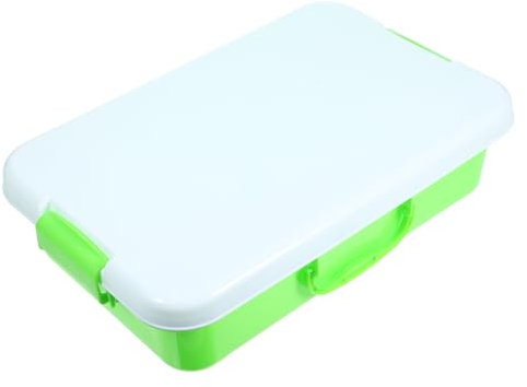 OFFIGAM Bac à Sable Portable avec Couvercle pour Boîte De Rangement Pratique pour Jouets De Sable pour Jeu Extérieur Et Intérieur