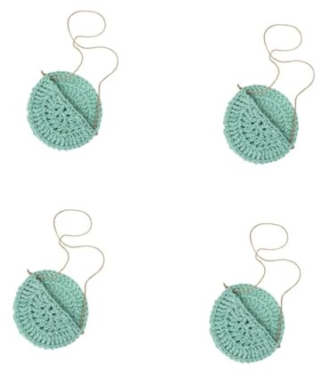 Toddmomy 4pcs Wall Hanging Crochet Planter Woven Plant Pocket for Home Decor for Room Office Balcony Garden Stylish Air Plant Holder