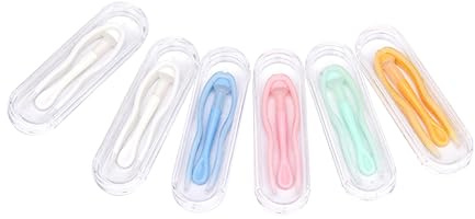 Gogogmee 6Ensembles Outils de Suppression Lentilles de Contact Ventouses et Pince à Épiler Accessoires pour Voyage Couleurs Aléatoires