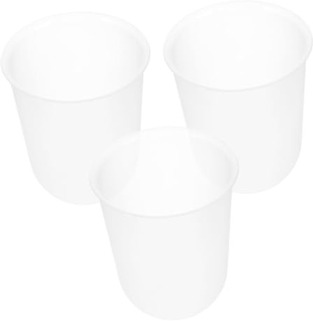 Ipetboom Porta Scopino per WC in Plastica Resistente Contenitore per Scopino WC Domestico Antigoccia e Inodore Set 3 Pezzi per Accessori Bagno Pratici