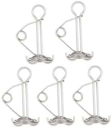BESPORTBLE 5 Stück Federbelastete Zeltfederschnallen Edelstahl Windseilschnallen Für Camping Strand Wandern Und Zeltspannung