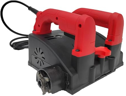 INTBUYING Electric Wall Planer, Putty Concrete Wall Renovation Shovel Gray Machine, Concrete Planer Wall Scraper Planner 110V, Cutting Depth 1-4mm Cutting Width 160mm