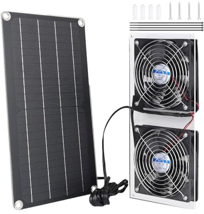 Ventilateur à panneau solaire professionnel 10 W pour toilettes, maison d'animaux domestiques, ventilateur d'échappement à énergie solaire durable et étanche
