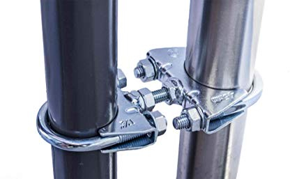 STORM-PROOF Sonnenschirmhalter Balkongeländer Gulf 2er Set aus Metall für runde Geländer