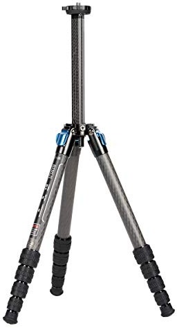 SIRUI ST-125 vattentätt kolstativ med kompakt triangulär pelare, professionellt lätt DSLR-kamerastativ av kolfiber, 5 sektioner, vridlås, 150 cm, 12 kg nyttolast