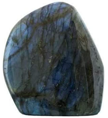 Piedra de labradorita con forma libre de bloque de mesa, aproximadamente 1,2 kg, piedra de protección y piedra de los terapeutas