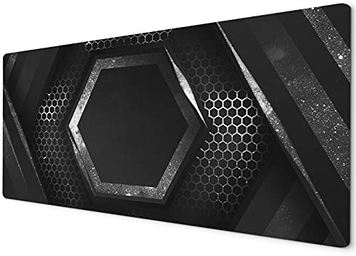 Large Mouse Pad | Mouse Pad Large | XXL Mouse Pad | Mouse Mats | Mousepad Gaming XXL | Gaming Mouse Mat Large | Mouse Mats for Computers | 900 x 400 Mouse Mat | Black Neon White Grey Galaxy
