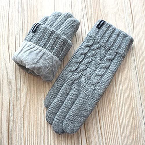 DSJMUY Warme Rad- Und Skihandschuhe Für Herren Und Damen,Warme Strickhandschuhe Für Den Winter Und Touchscreen-Handschuhe Aus Samt
